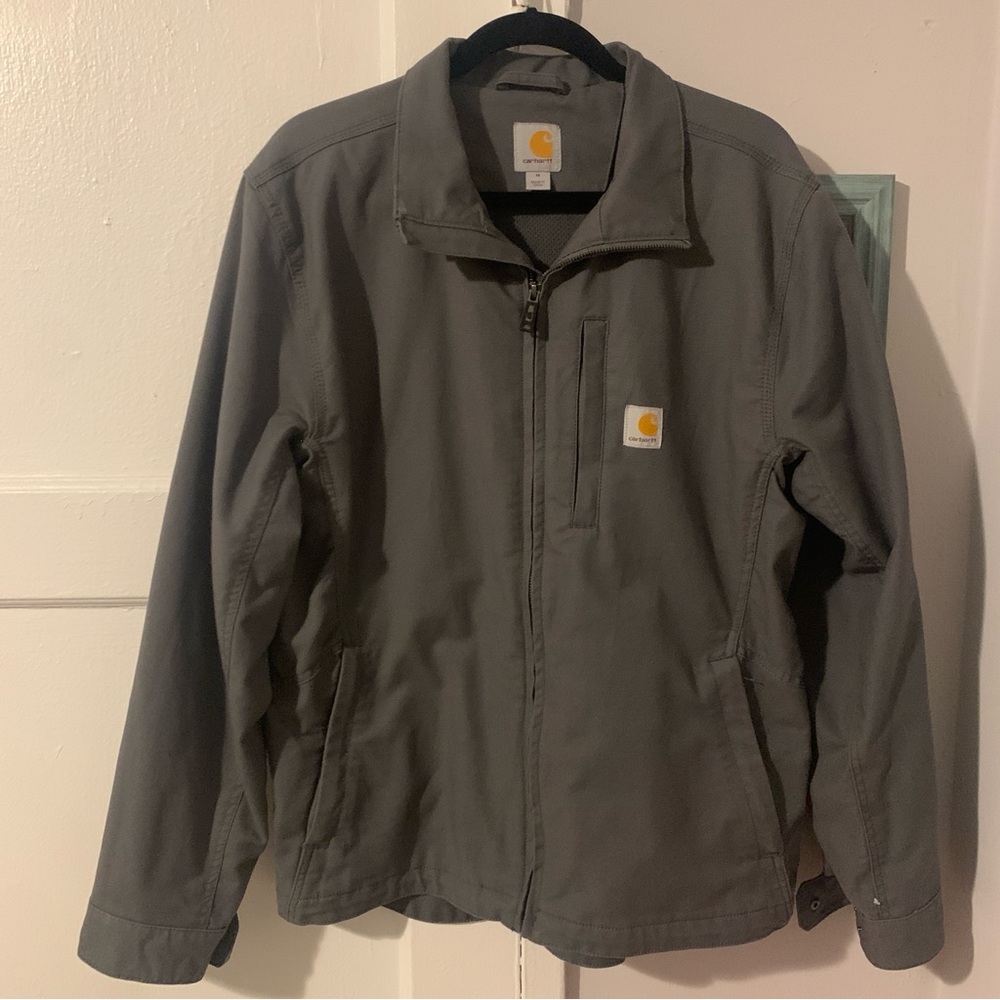 Carhartt Grey Lightweight Jacket Insulated Gray Warm Winter Fall Outerwear